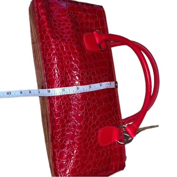 SOLD -  Red primeware insulated wine clutch without corkscrew, can be lunch bag - Picture 11 of 12